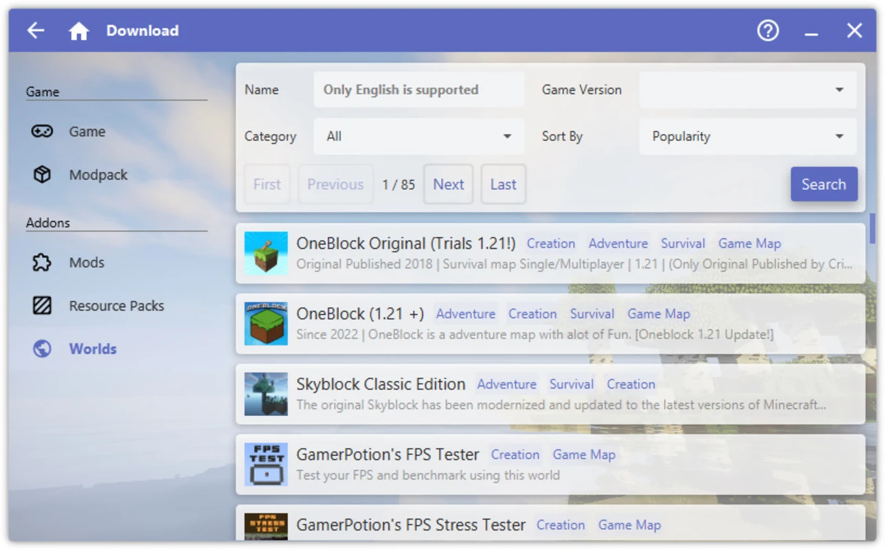 Warm-toned HMCL panel used during version fetch
